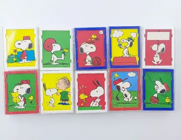 스누피 모리나가 차미 초콜릿 빈 상자 쇼와 레트로 10점 일괄 2