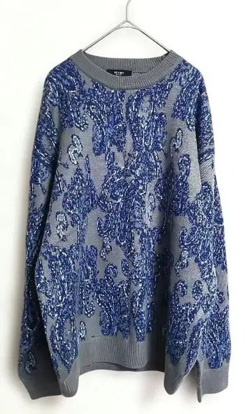 미사용 새상품 페이즐리 자카드 니트 BEAMS HEART 빔즈