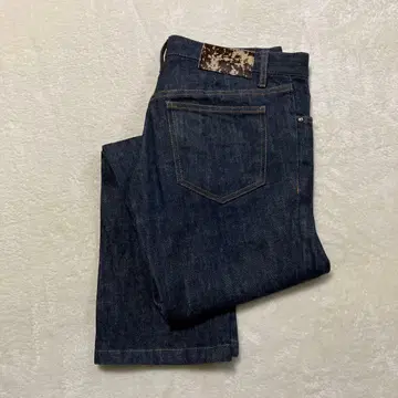 다크 네이비 스트레이트 데님 팬츠