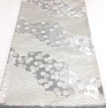 a895 순수 실크 롯츠 후쿠로 오비 세이수이킨 은사 기모노