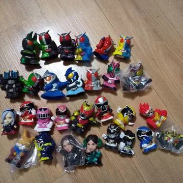 가면라이더, 전대 등 손가락 인형 소프트 비닐 묶음 판매