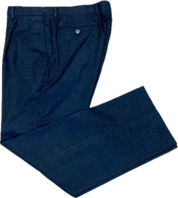 아쿠아 스큐텀 퓨어 울 서지 슬랙스 차콜 그레이