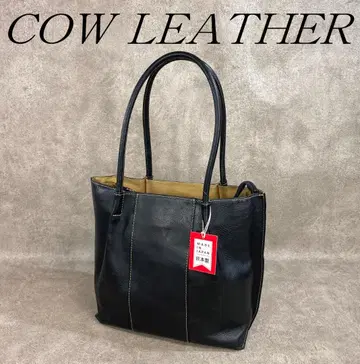 [ 미사용 ] 소가죽 일본제 경량 토트백 블랙