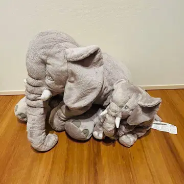 IKEA 이케아 코끼리 봉제 인형 모자 2개 세트 LEEDJUR 택 포함
