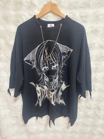 볼칸 & 아프로다이티 롱 T셔츠 블랙 M