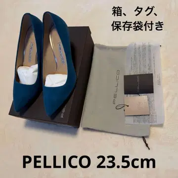 펠리코 하이힐 펌프스 안드레아 스웨이드 블루 새상품급