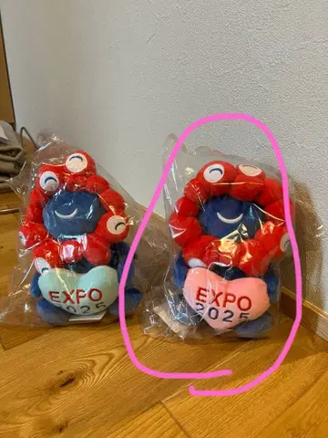 오사카 간사이 엑스포 미야쿠미야쿠 하트 봉제 인형