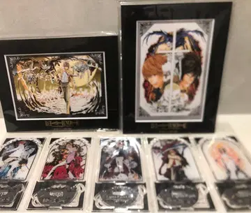 데스노트 아크릴 스탠드와 파인 매트 합계 7점