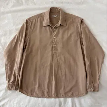 스티븐 앨런 풀오버 긴팔 셔츠 S 사이즈 베이지 일본제