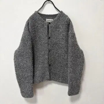 pot and tea 부클레 니트 자켓