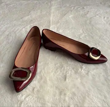 파비오 루스코니 포인티드 펌프스 와인 레드 37