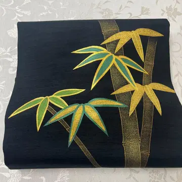 앤티크 나고야 오비 8치 순수 실크 다이쇼 로망