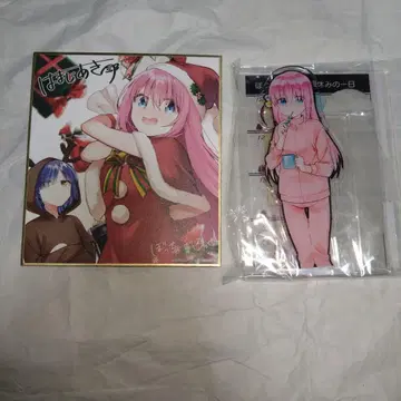 봇치 더 록! 아크릴 디오라마(미개봉) & 색지 게이머즈 페어