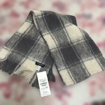 새상품 FOXFORD Aresense 그레이 체크 머플러