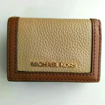 [ 새상품급 ] 마이클코어스 3단 폴더형 지갑 가죽 미니 지갑 소가죽