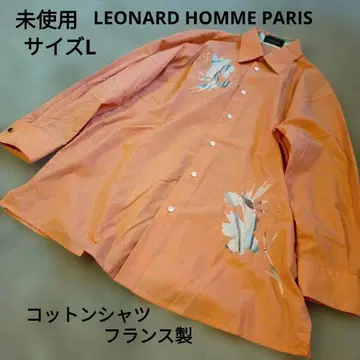미사용 LEONARD HOMME PARIS 코튼 셔츠 사이즈 L 프랑스제