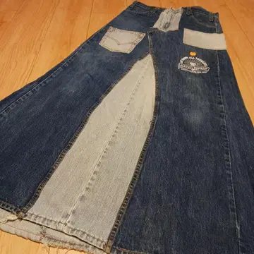 리바이스 리메이크 데님 스커트