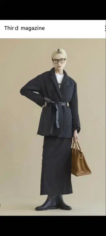 택 포함 새상품! 서드 매거진 자켓 코트