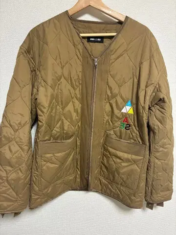 WIND AND SEA 퀼팅 자켓 브라운