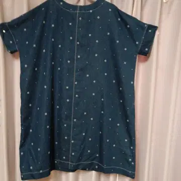 데님 반팔 패턴 원피스