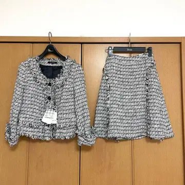 새상품 46200엔 자이로 JAYRO 트위드 스커트 수트