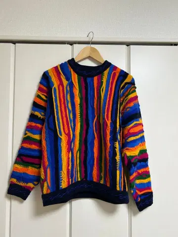 [ COOGI ] 90년대 3D 입체편 빈티지 울 니트