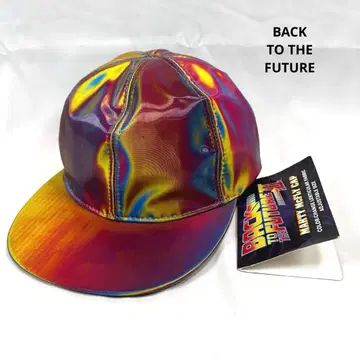 백 투 더 퓨처 캡 모자 오로라 레인보우 컬러 마티