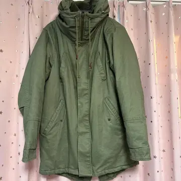 올리브 그린 모즈 코트