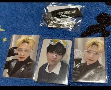 좋아요 금지 ATEEZ 홍중 트레이딩 카드 & 키링 세트 좋아요 불필요