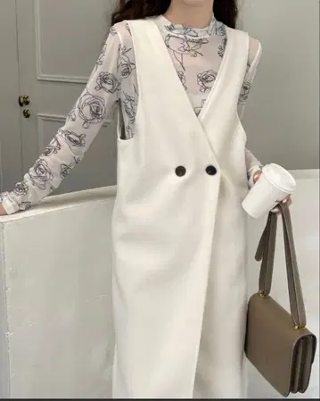 울 라이크 노카라 롱 베스트 지레