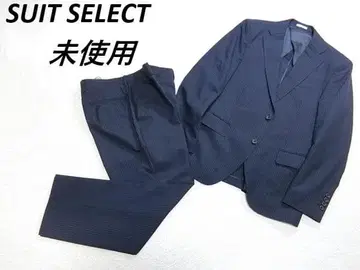 미사용 정장 셀렉트 단가리 3버튼 싱글 수트 네이비 스트라이프
