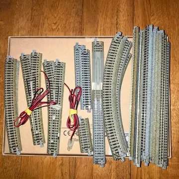 N 게이지 출퇴근 기차 4량 편성 및 레일 세트