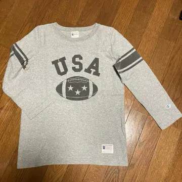 Champion 풋볼T 복각RUN택 심이미지 프린트