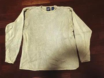 올드 GAP 겨자색 면 니트 오버 사이즈