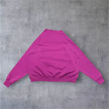 USA 구제 의류 90s 무지 맨투맨 래글런 짧은 기장 노코어 Y2k