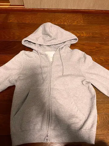 KAIKO 그레이 풀 집업 후드티