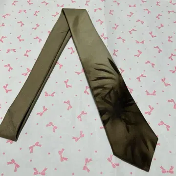 새상품 EMPORIO ARMANI 아르마니 넥타이 카키 브라운