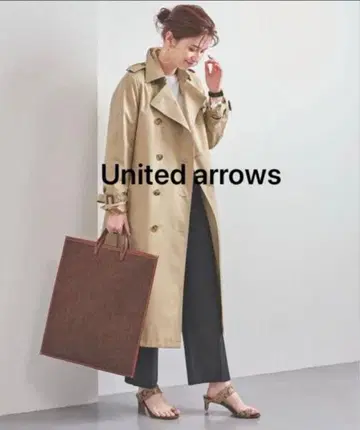 유나이티드 애로우즈 개버 트렌치코트 34
