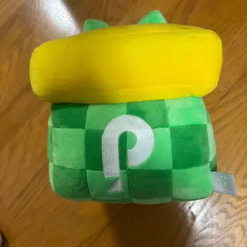 POCOBOX 체커 봉제 인형 쿠션