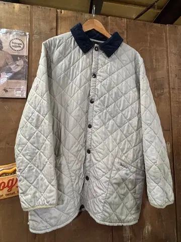 퀼팅 자켓 코듀로이 옷깃