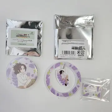 진격의 거인 한지 유라유라 아크릴 스탠드 매트 캔 배지