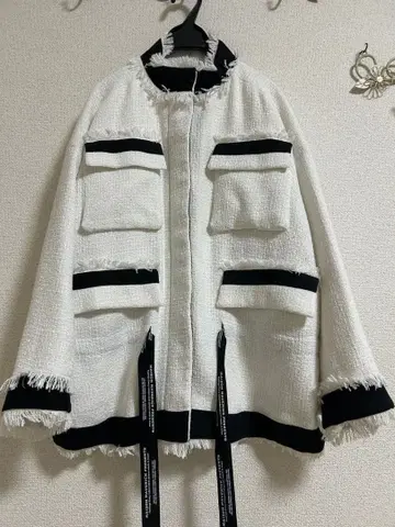 새상품급 MAISON MAVERICK PRESENTS 트위드 코트