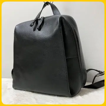 미사용급 MOTHERHOUSE 카제마토 블랙 백팩 가죽 백