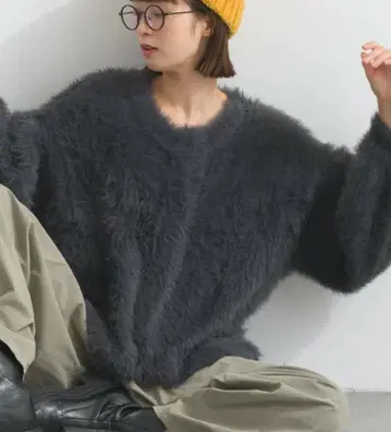 새상품 LUPILIEN 루필리안 샤기 니트 촉촉 니트 가디건