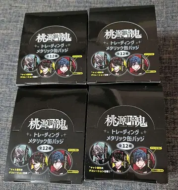 도겐안키 트레이딩 메탈릭 캔뱃지 전12종 4BOX