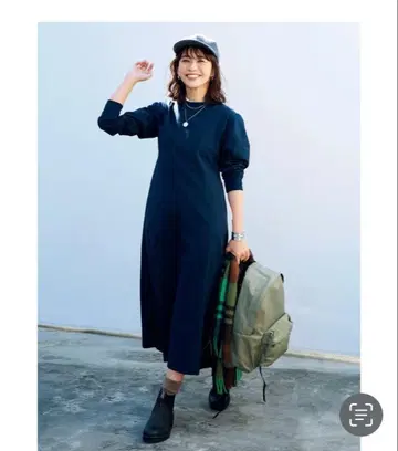 LEE 한정판 SLOANE (슬론) 착영감 기자 코튼 원피스