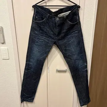 블루 웨이 진스 다크 데님 일본제