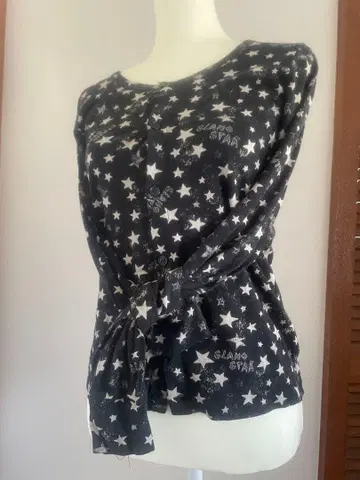 y2k 별 패턴 긴팔 상의