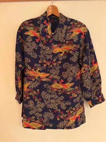 [ 새상품급 ] 빈티지 기모노 패턴 셔츠