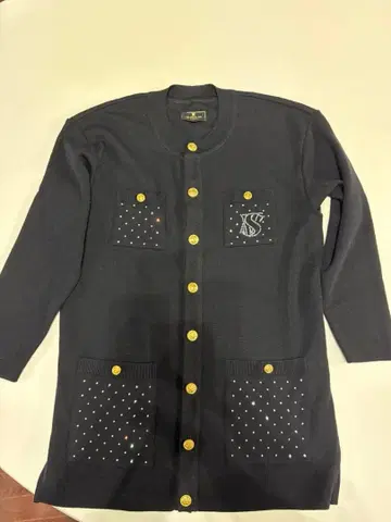 발렌자 스포츠 롱 가디건 블랙